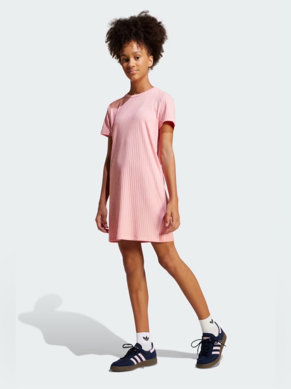 Adidas Ribbed Dress Pink